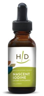 nascent iodine bottle by hallelujah diet